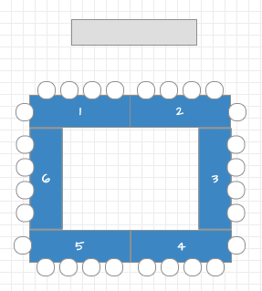 Hollow Square Style Meeting Room Setup