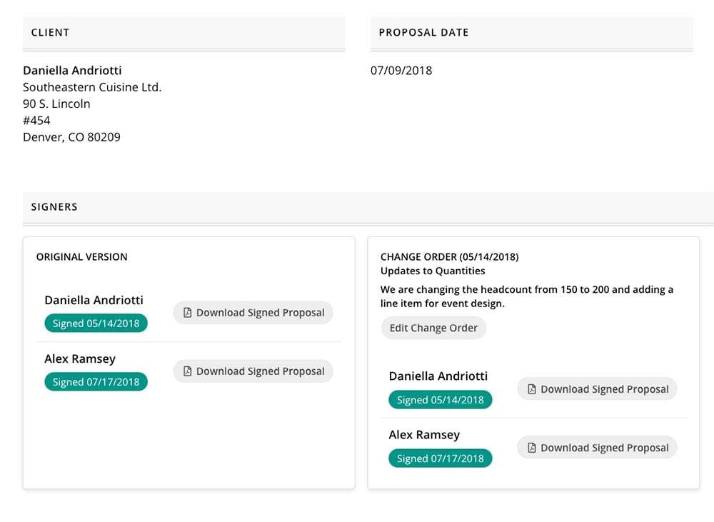 Electronic Signature Collection - Planning Pod