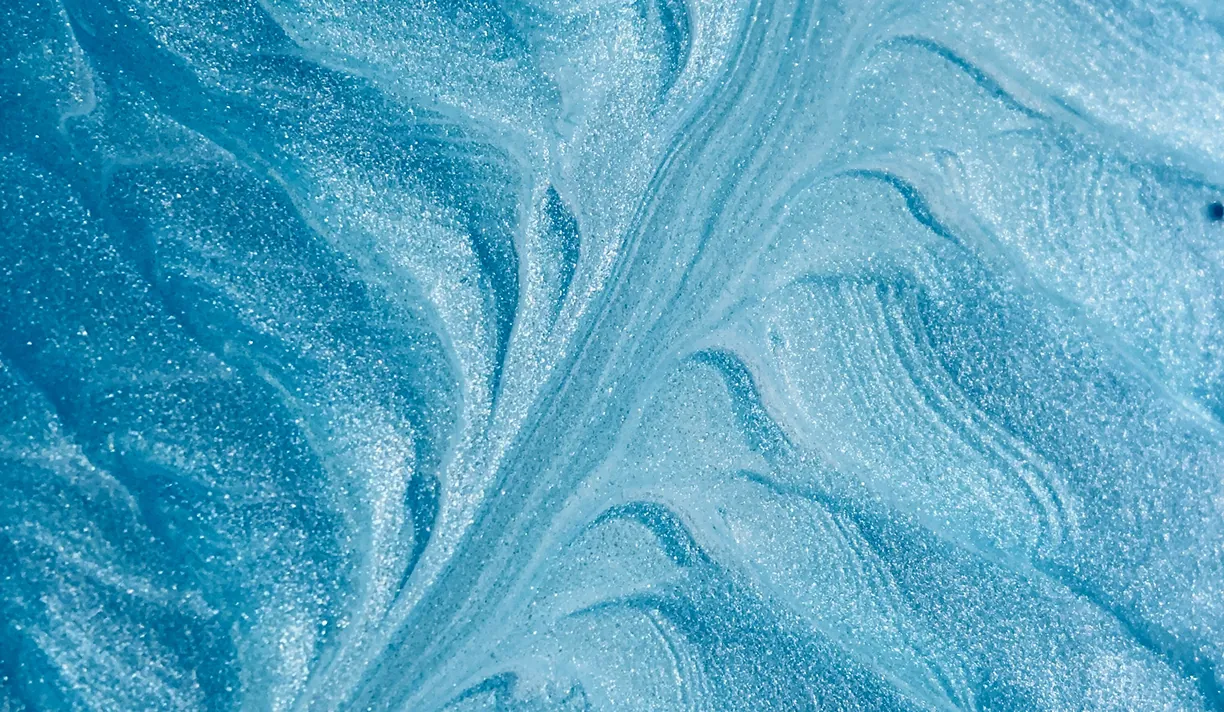 Shimmering blue fluid texture