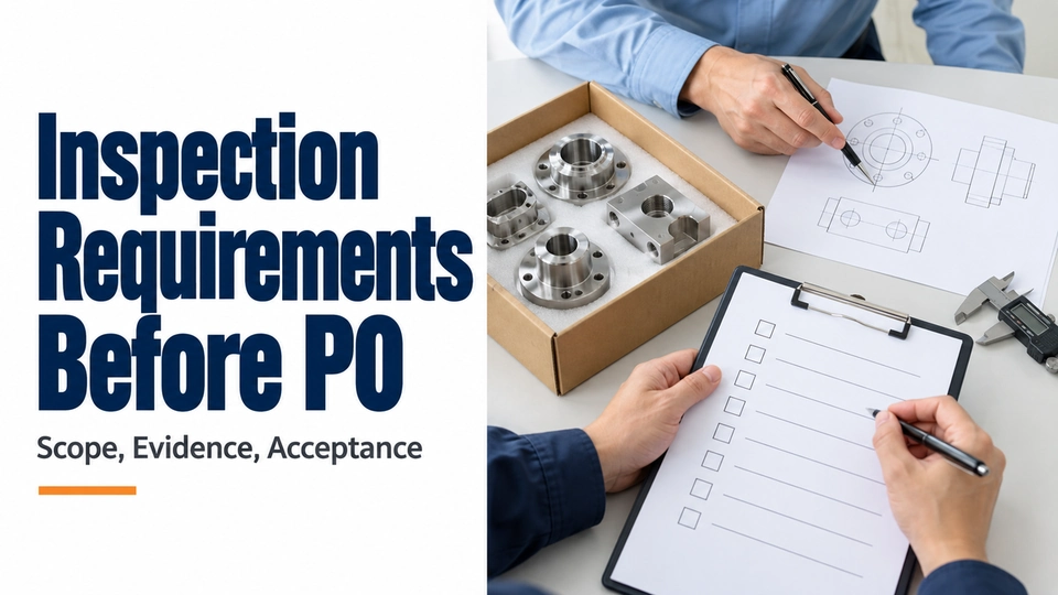 Editorial illustration: How to Define Inspection Requirements Before Placing a Purchase Order
