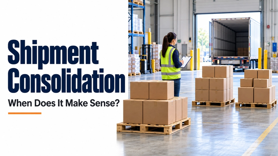 Editorial illustration: When Should Procurement Consolidate Multiple Products Into One Shipment?