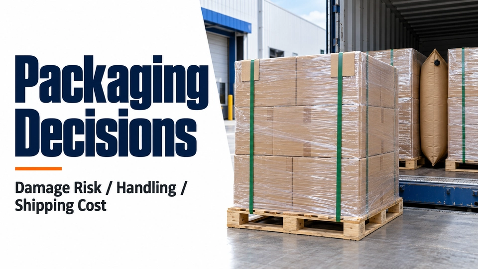 Editorial illustration: How Packaging Decisions Affect Damage Risk, Handling, and Shipping Cost