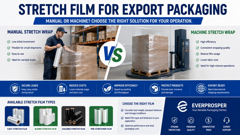 Hand Stretch Film vs Machine Stretch Film: Which Saves More Money?