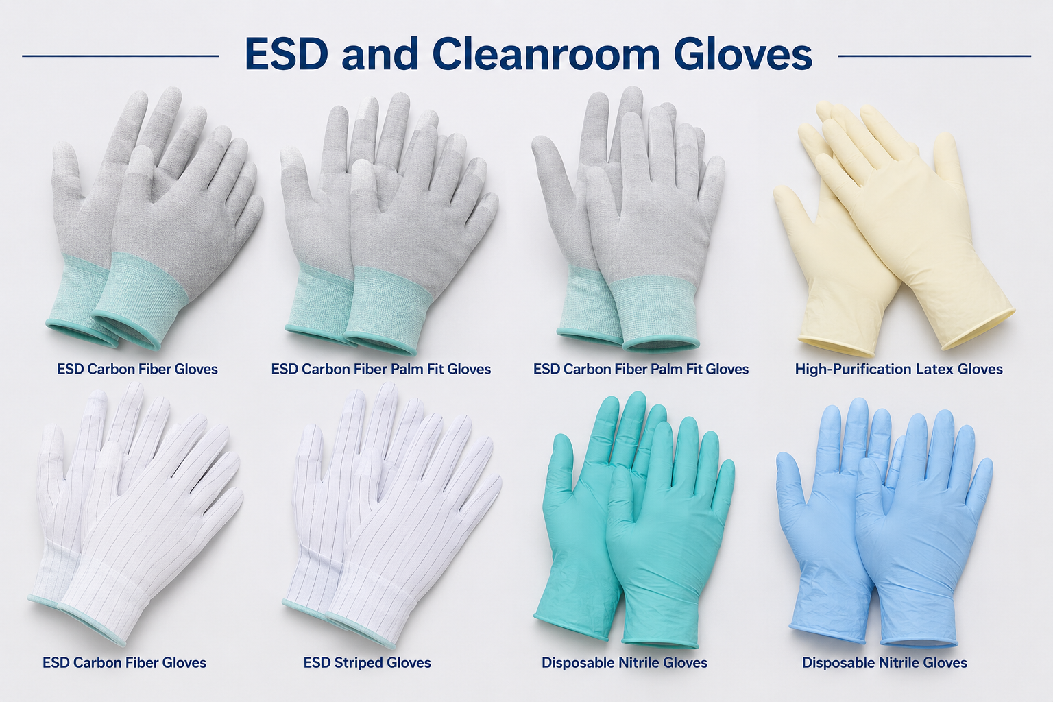 ESD Gloves for Electronics Assembly and Inspection