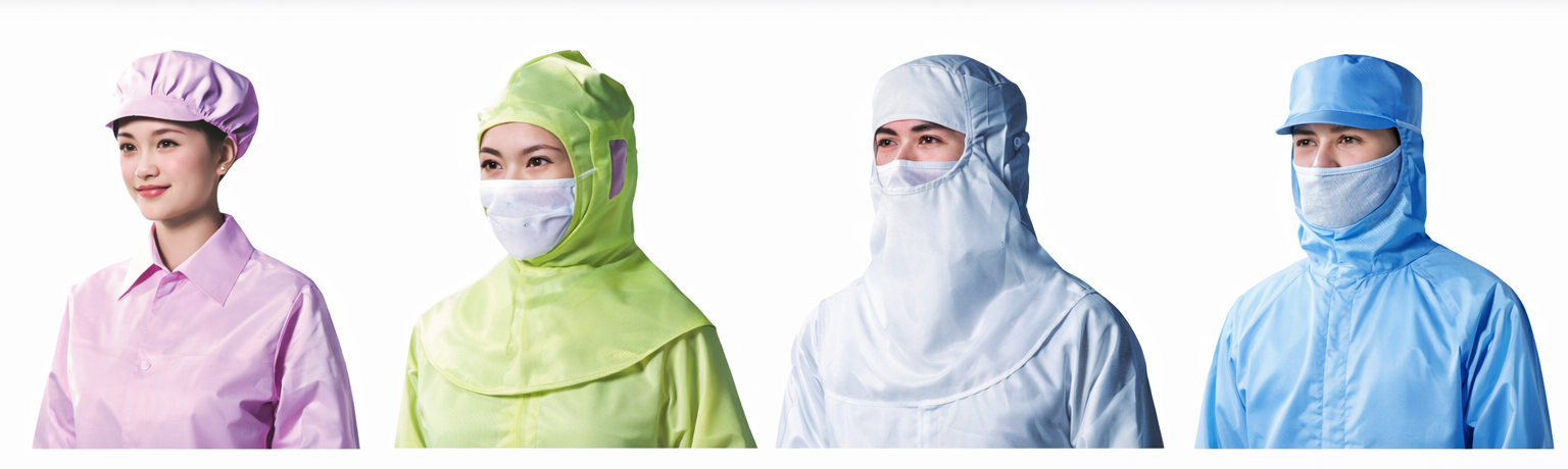 ESD Caps and Hoods for Cleanroom Static Control
