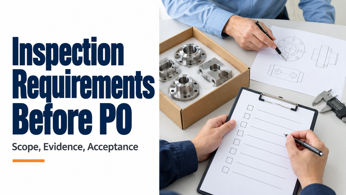How to Define Inspection Requirements Before Placing a Purchase Order