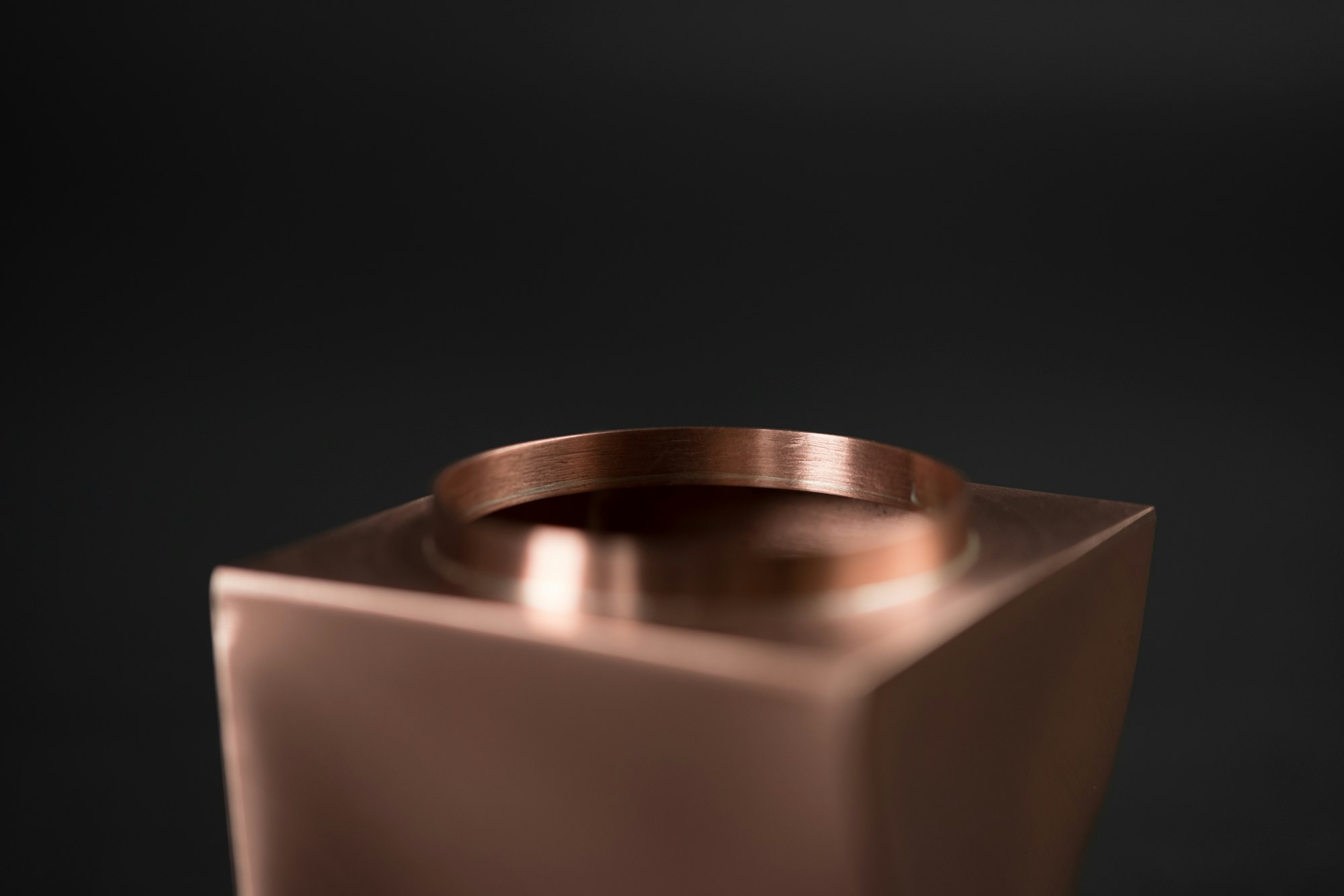Abstract copper-toned artwork for the Canadian Tire engagement.