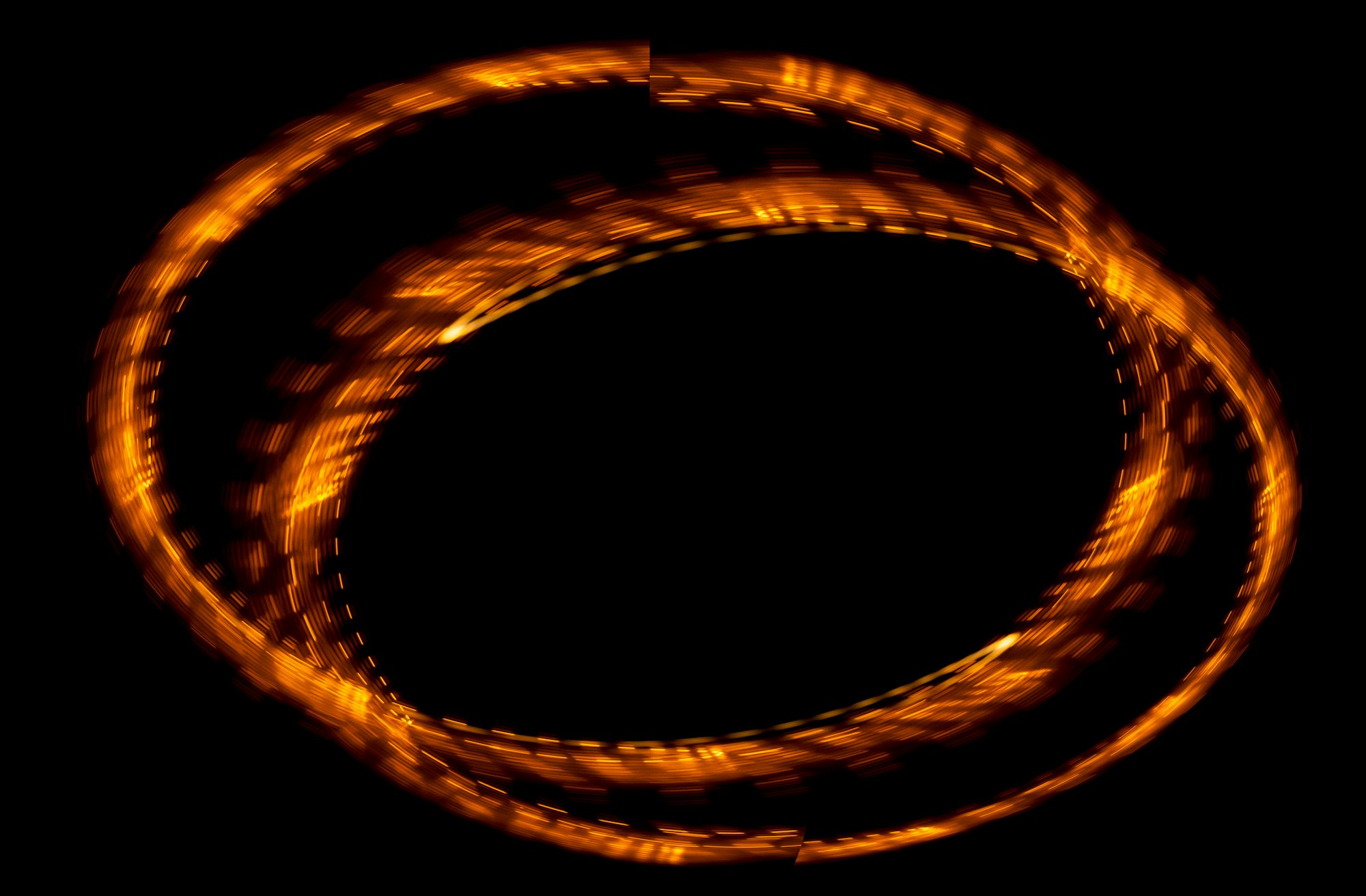 Abstract copper-toned artwork for the Tatem Telecom engagement.