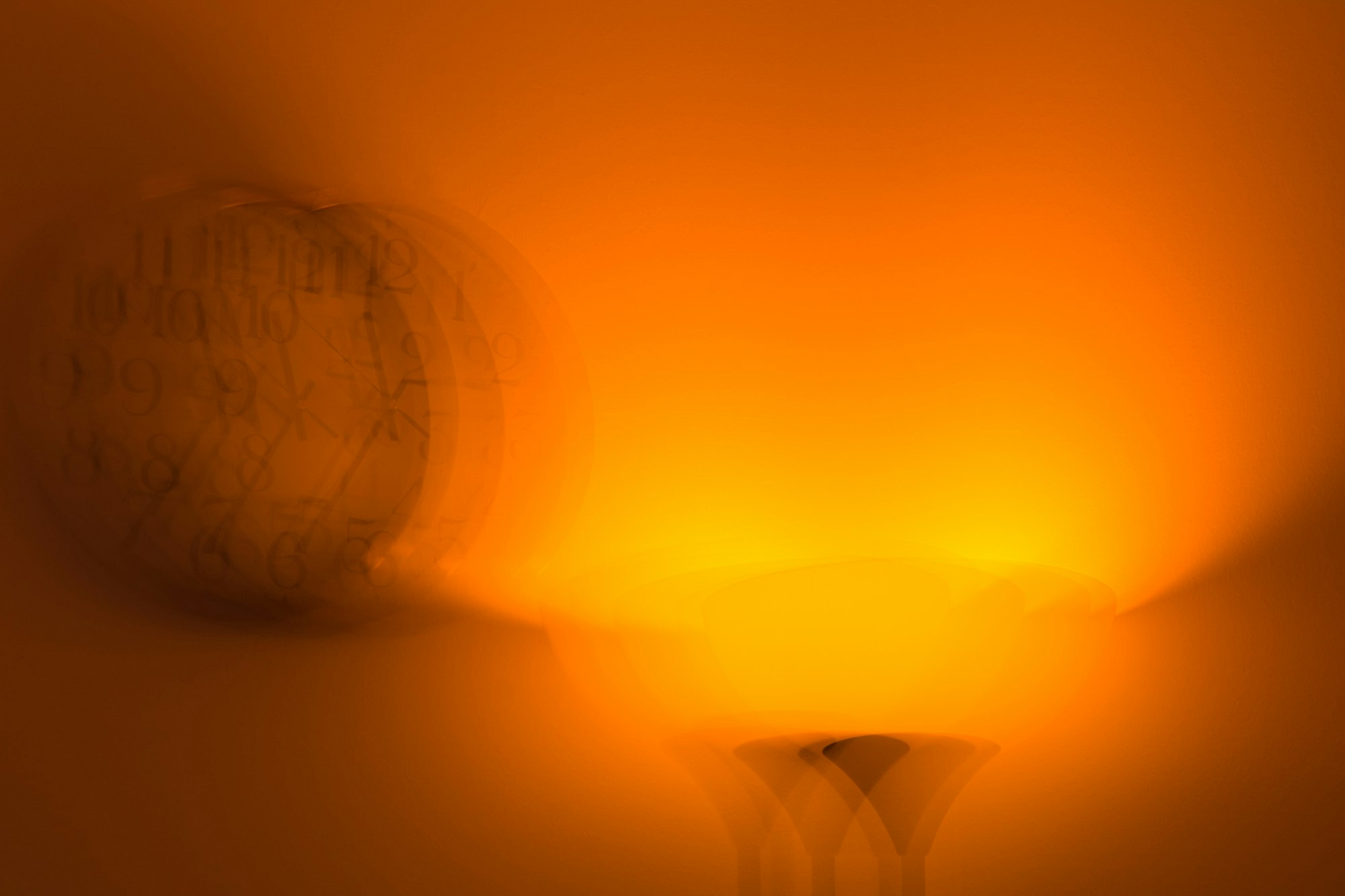 Abstract copper-toned artwork for the Alxtel engagement.