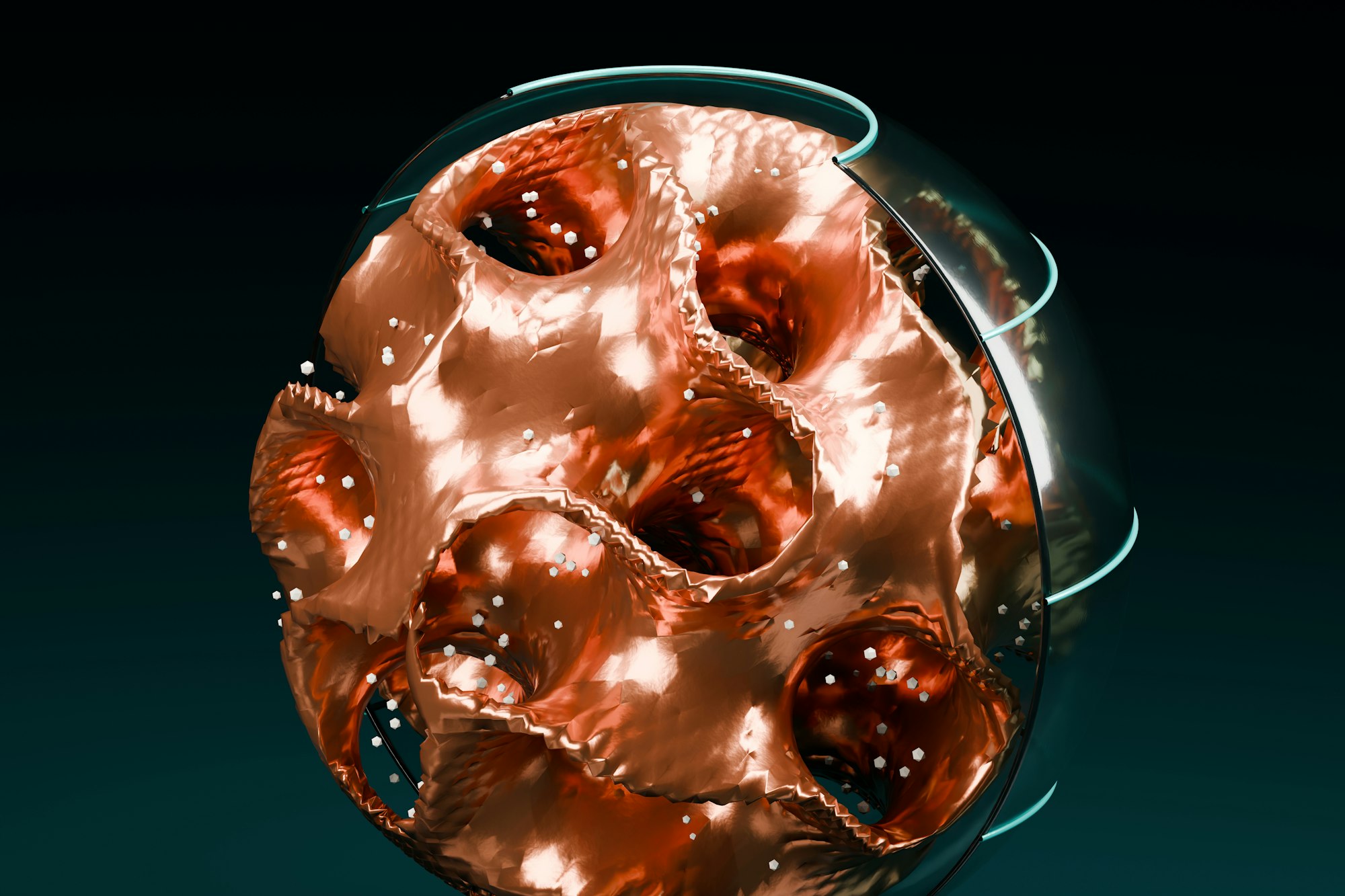 Abstract copper-toned artwork for the article: Why Enterprise AI Depends on Process, Data and Integration