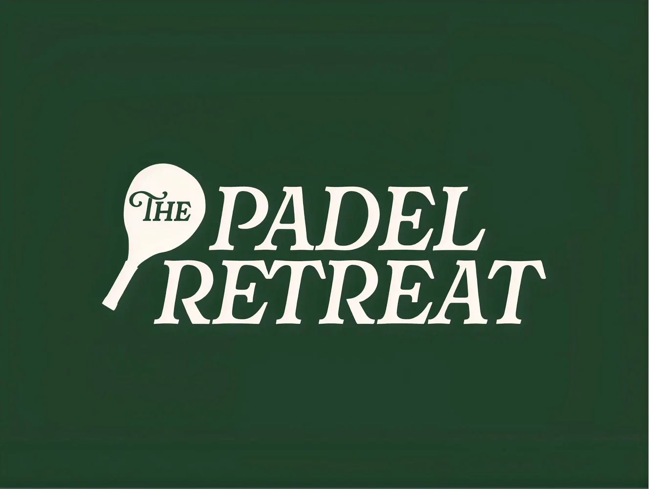 The Padel Retreat logo variation