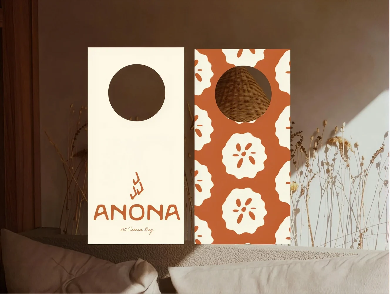 ANONA logo and pattern application