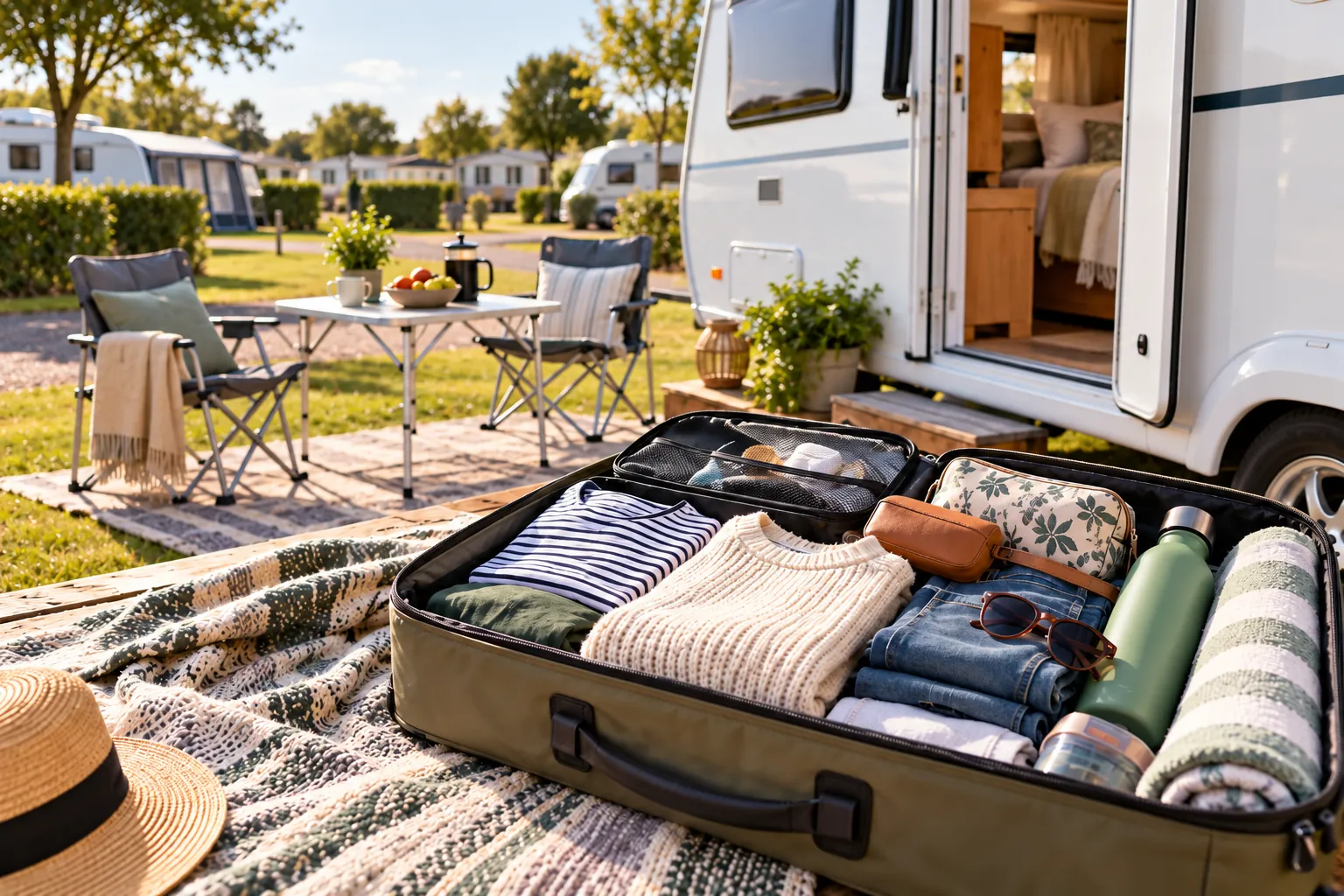 Packing for a caravan holiday