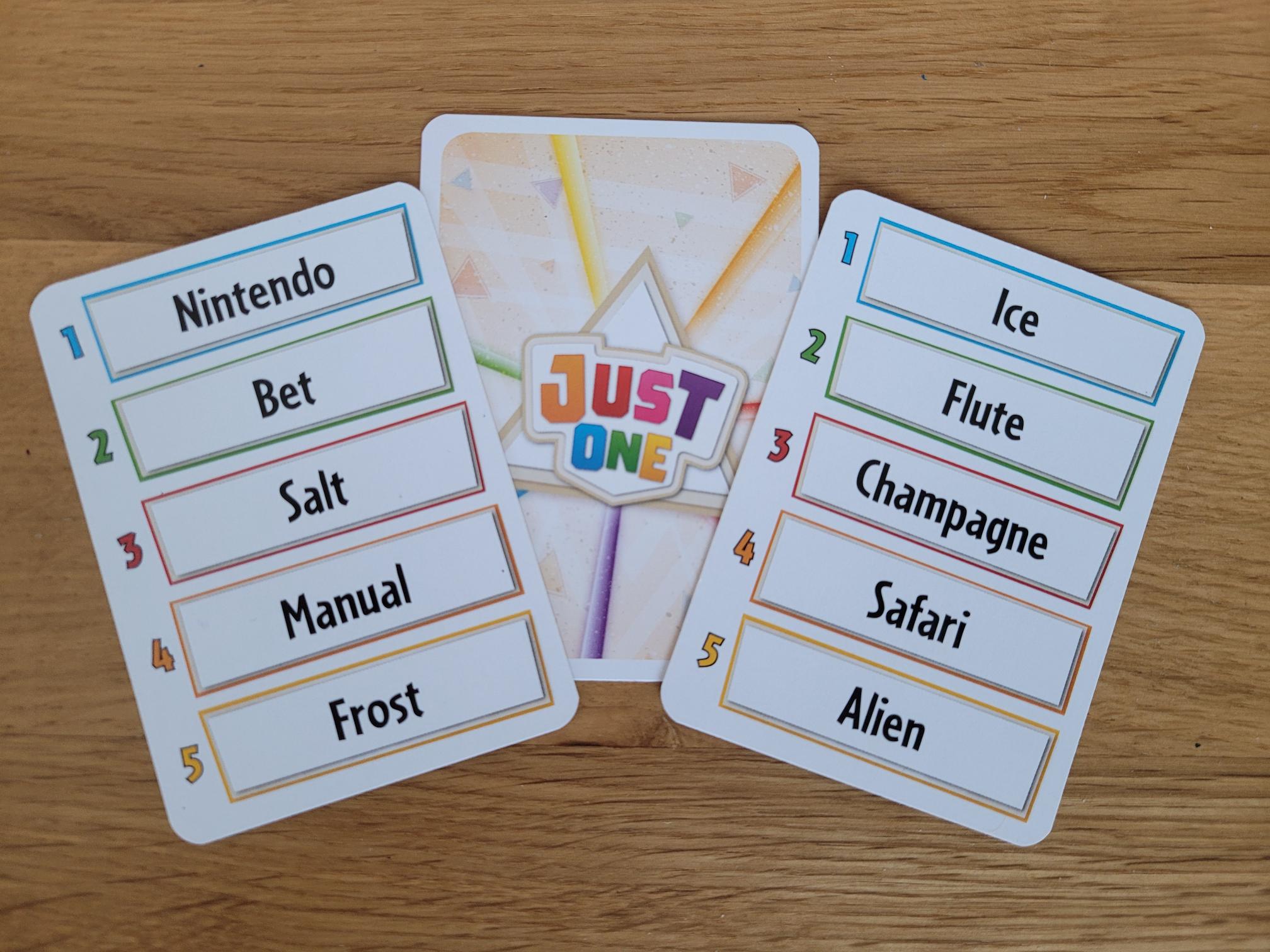 Just One party game