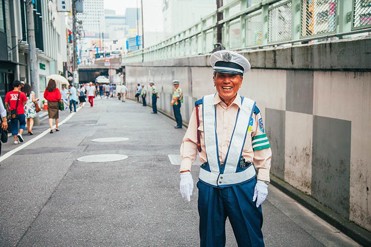 A calm, safe street in Tokyo