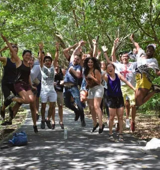 AIP interns on a field trip