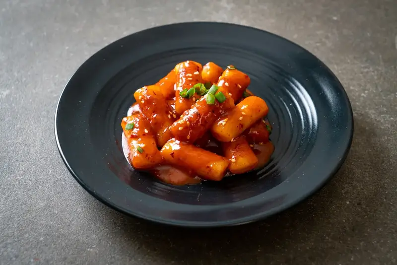 Tteokbokki, a popular Korean street food