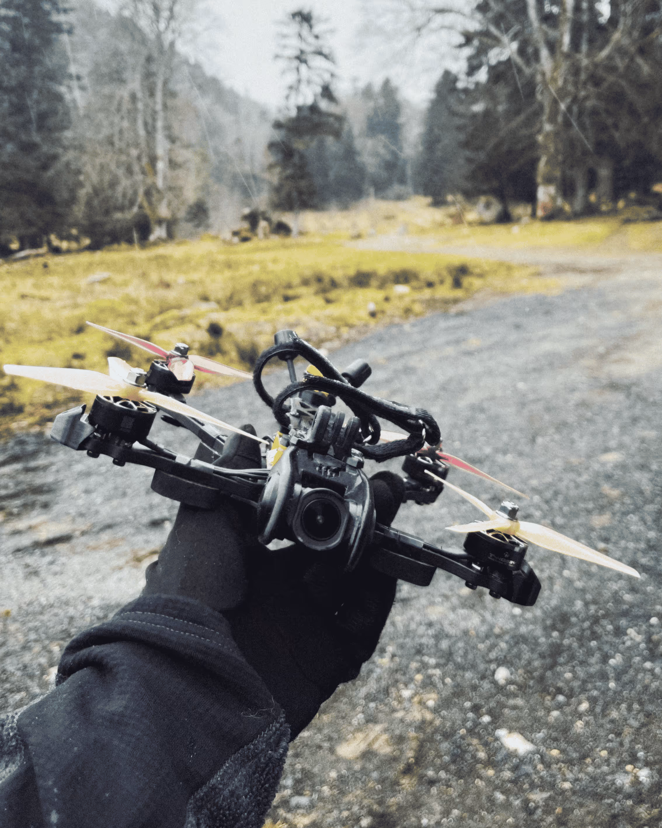 Image immersive filmée au drone FPV