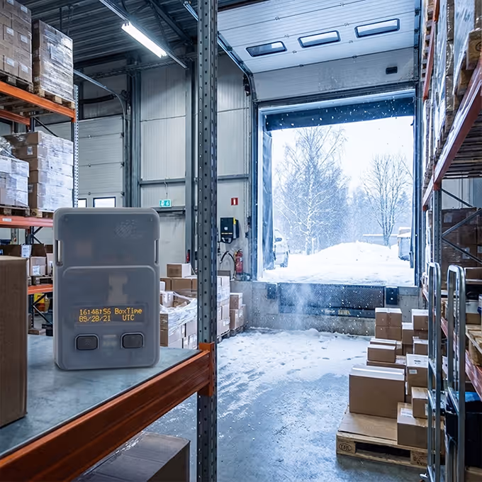 Warehouse in winter months