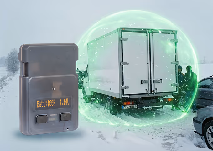 Truck cargo protected by MotoMon solution