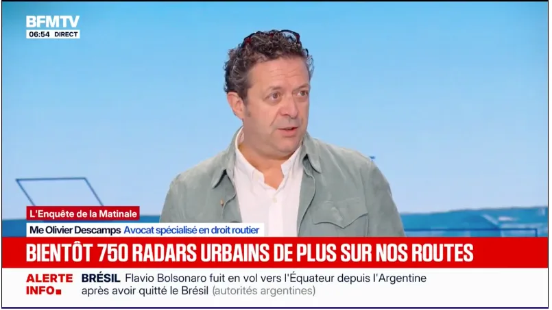 Maître Olivier Descamps sur le plateau de BFM TV, L’Enquête de la Matinale du 28 octobre 2026