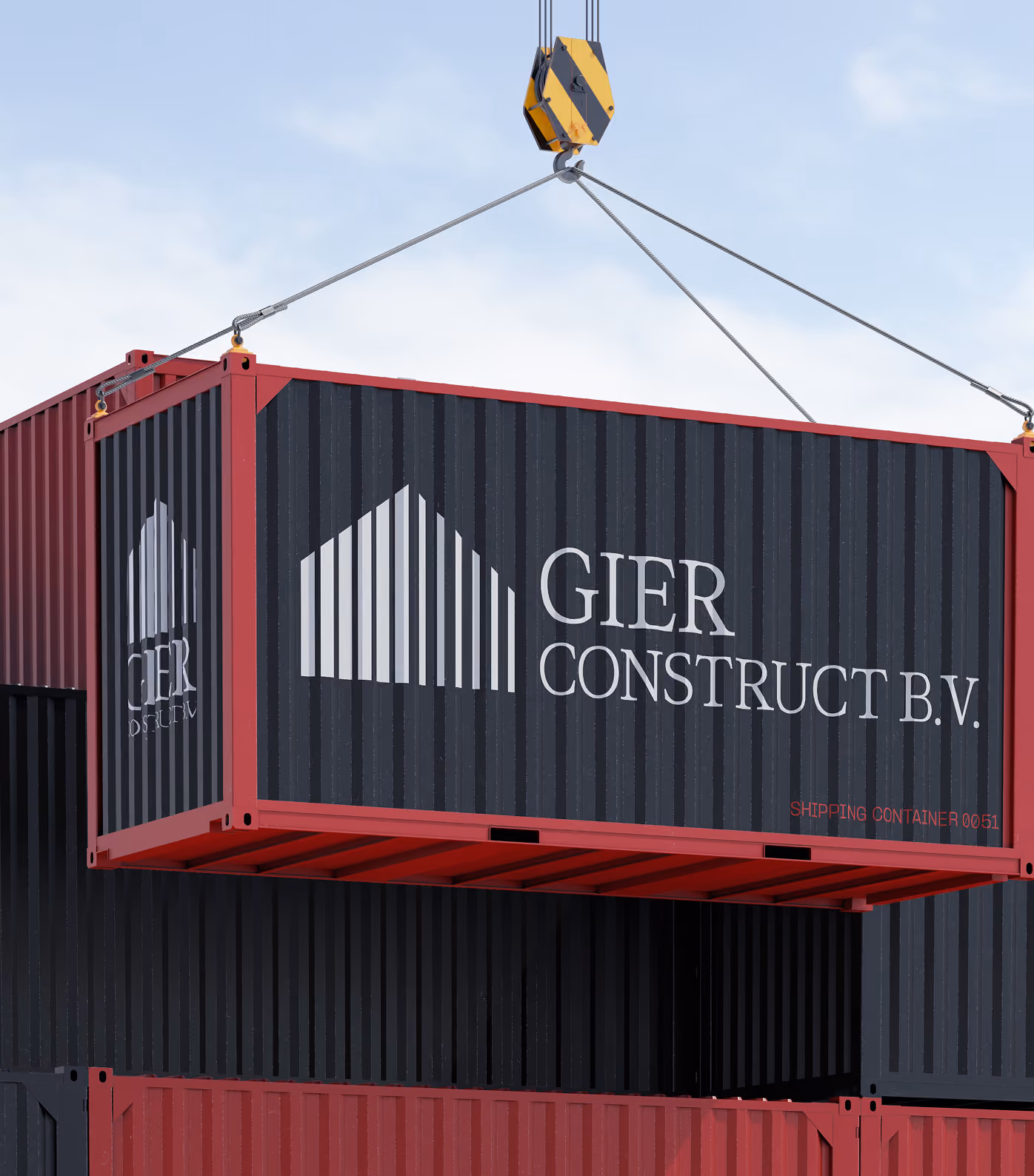 Gier Construct modern brand identity and website for a hands-on construction company