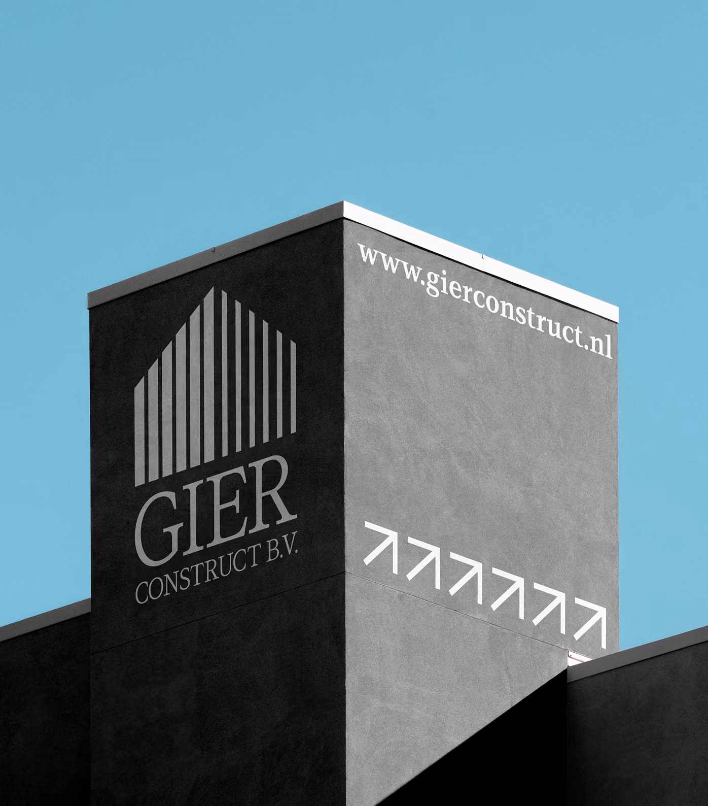 Gier Construct CMS website designed for easy project and service updates