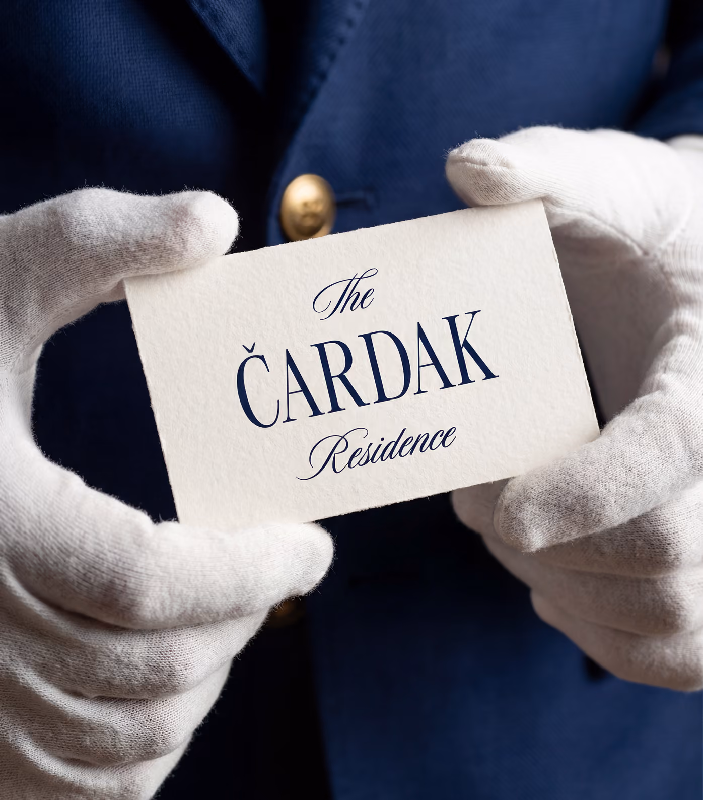 Čardak Residence brand system across digital, print and property applications