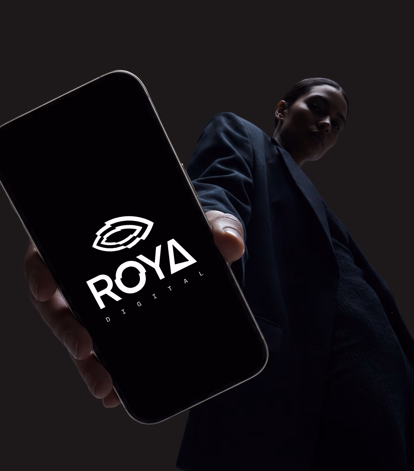 ROYA Digital complete agency identity built around one recognisable visual idea