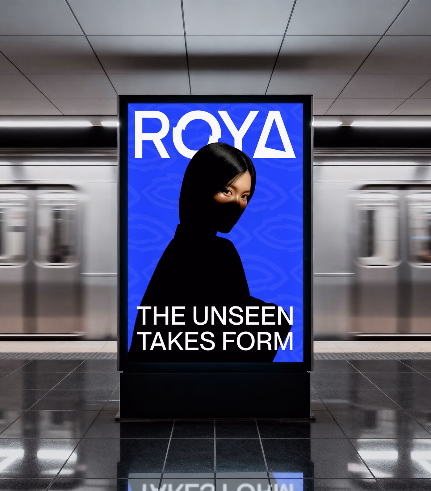 ROYA Digital visual identity built around a distinctive eye symbol