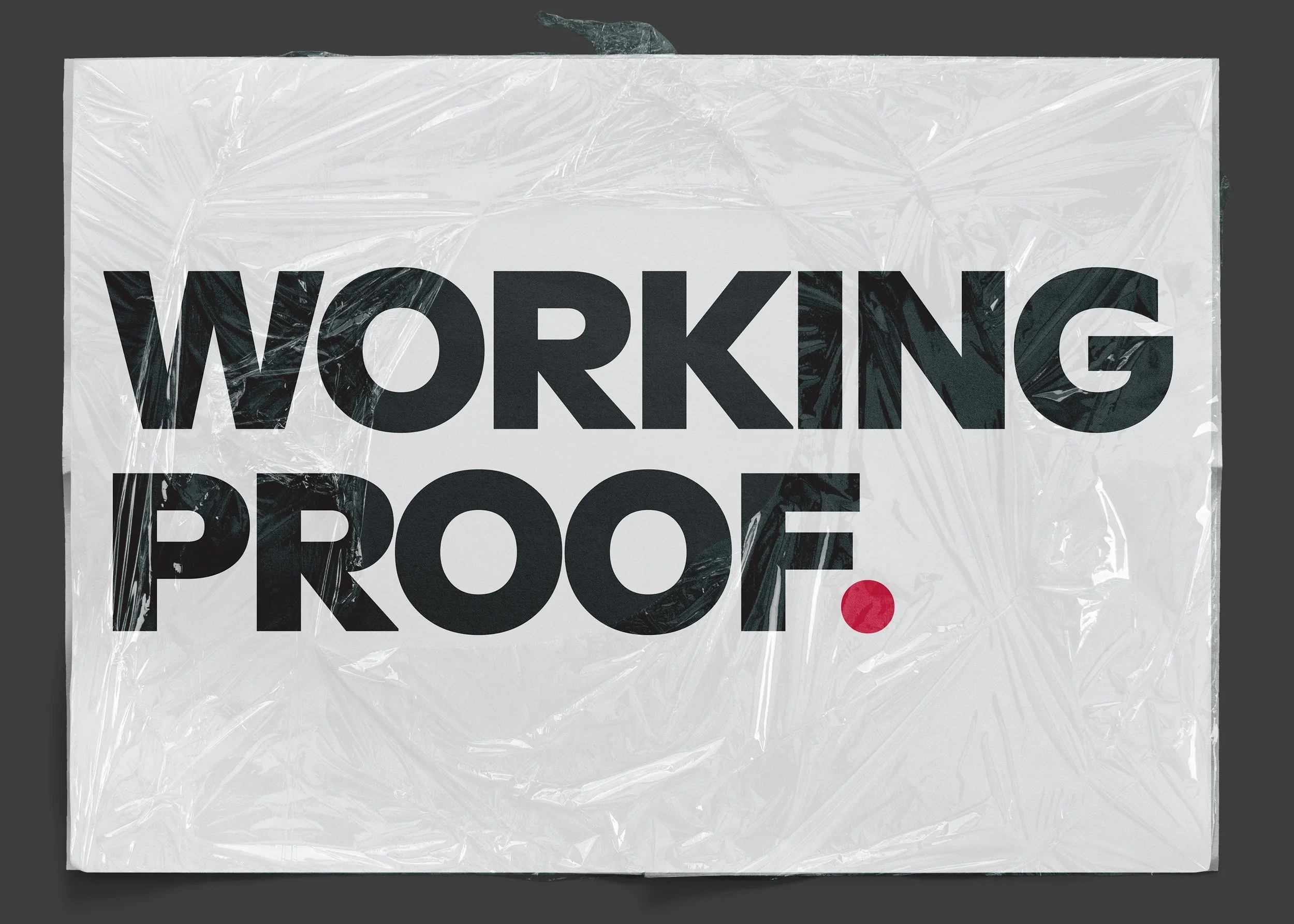 Working Proof poster