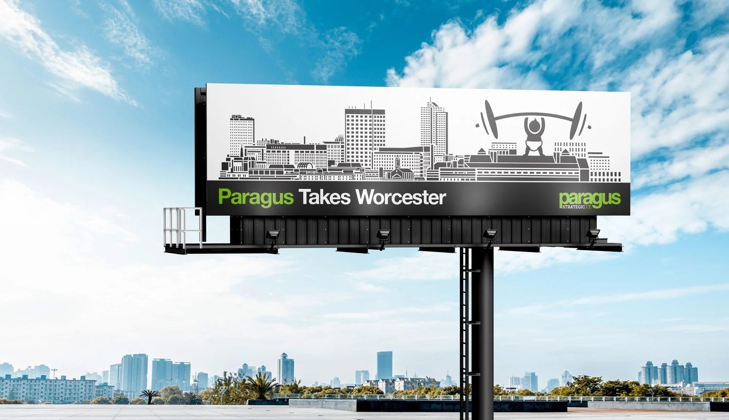 Paragus Takes Worcester billboard