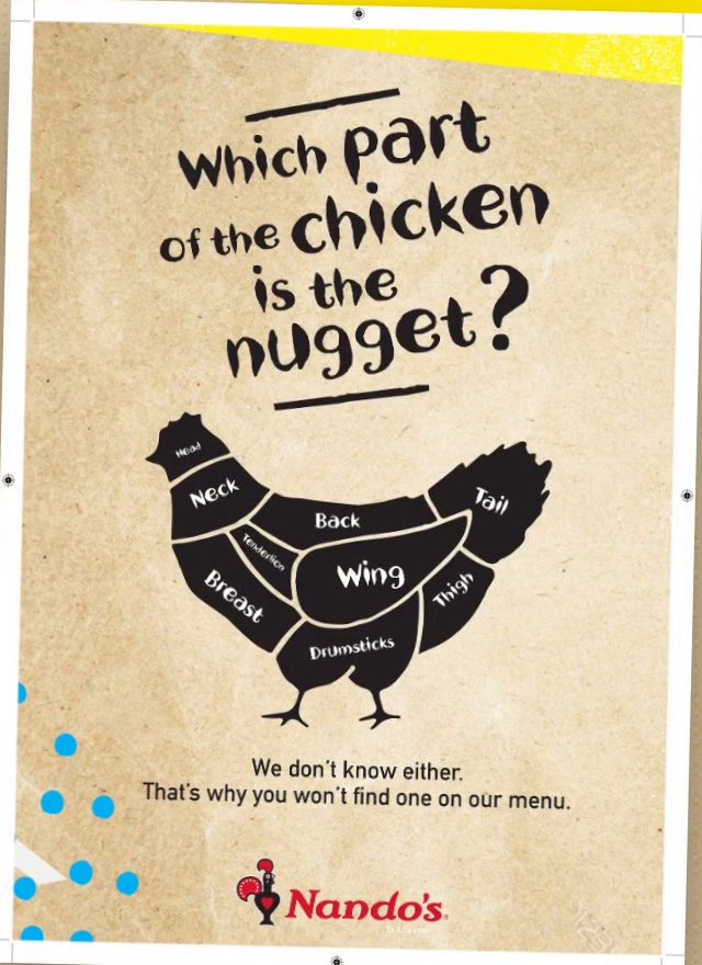 Which Part of the Chicken Is the Nugget? – Nando’s