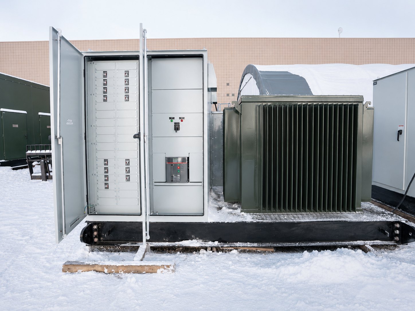 Battery storage auxiliary power skid