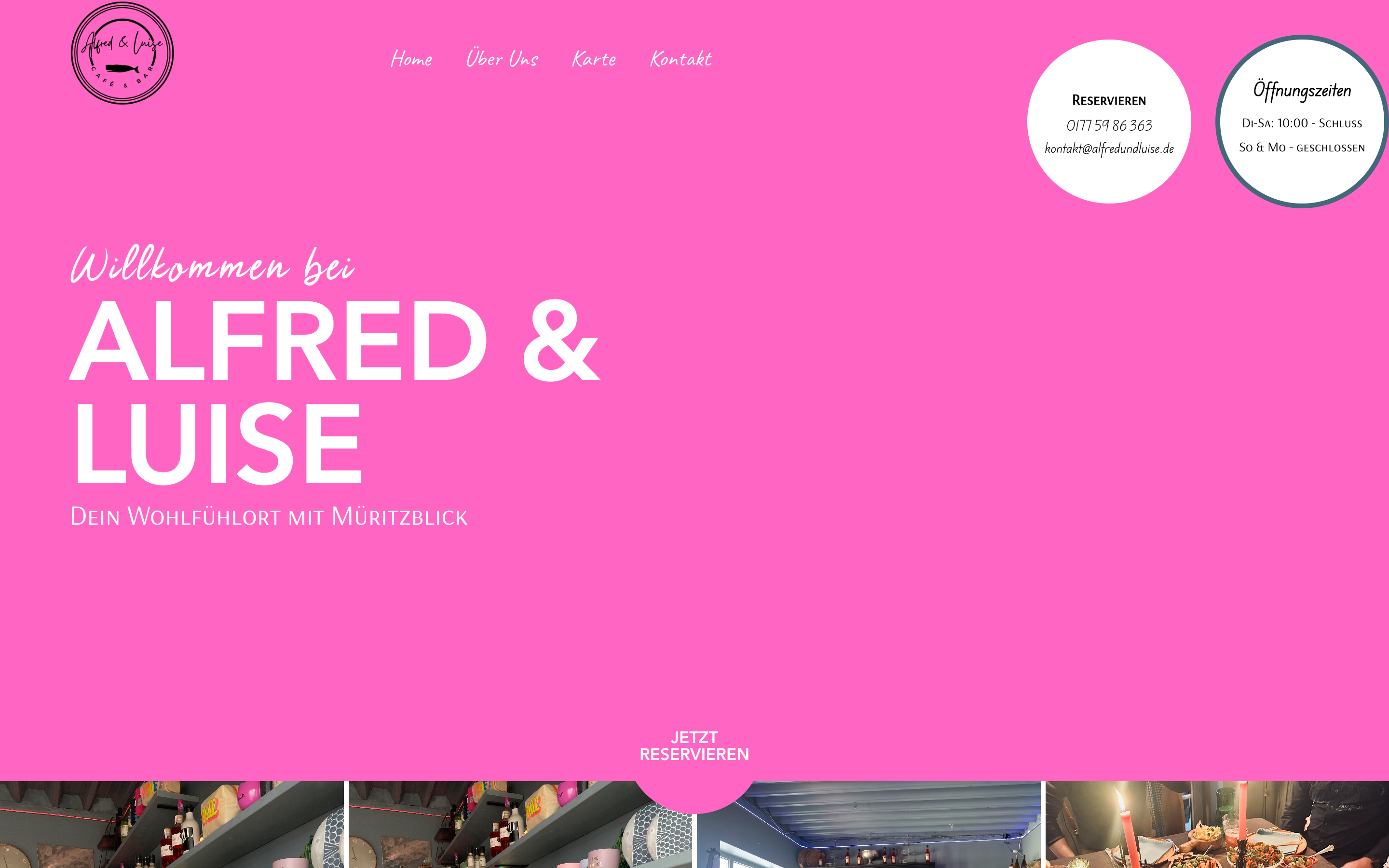 Website von Alfred & Luise, mit Webflow umgesetzt von AUDAX