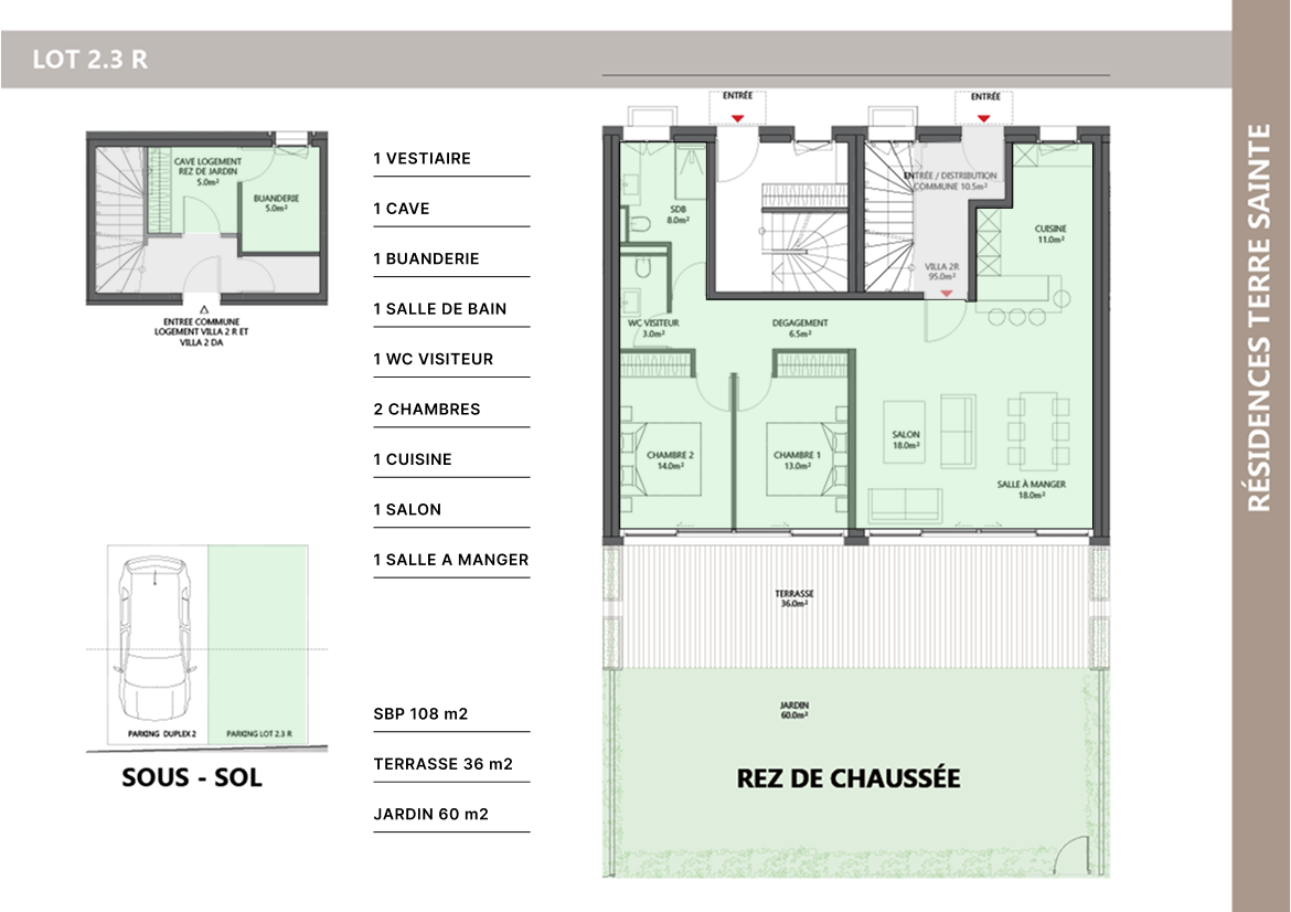 Plans du lot R2