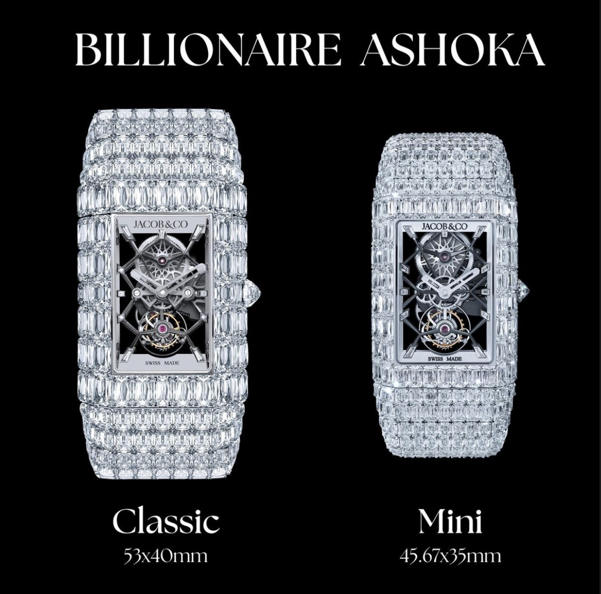 Billionaire Classic and Mini Timepieces