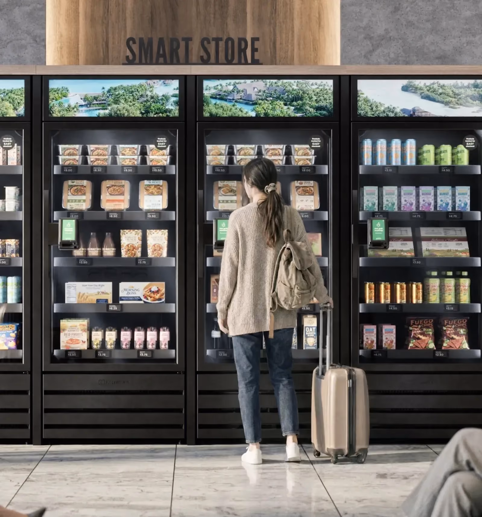 Smart store in a residential building