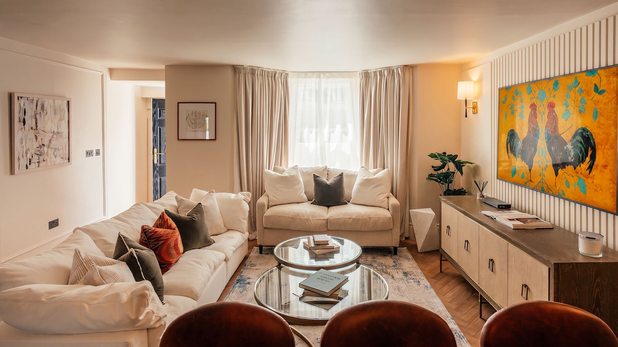 Living Room at Dawes Road Lower Apartment, Fulham