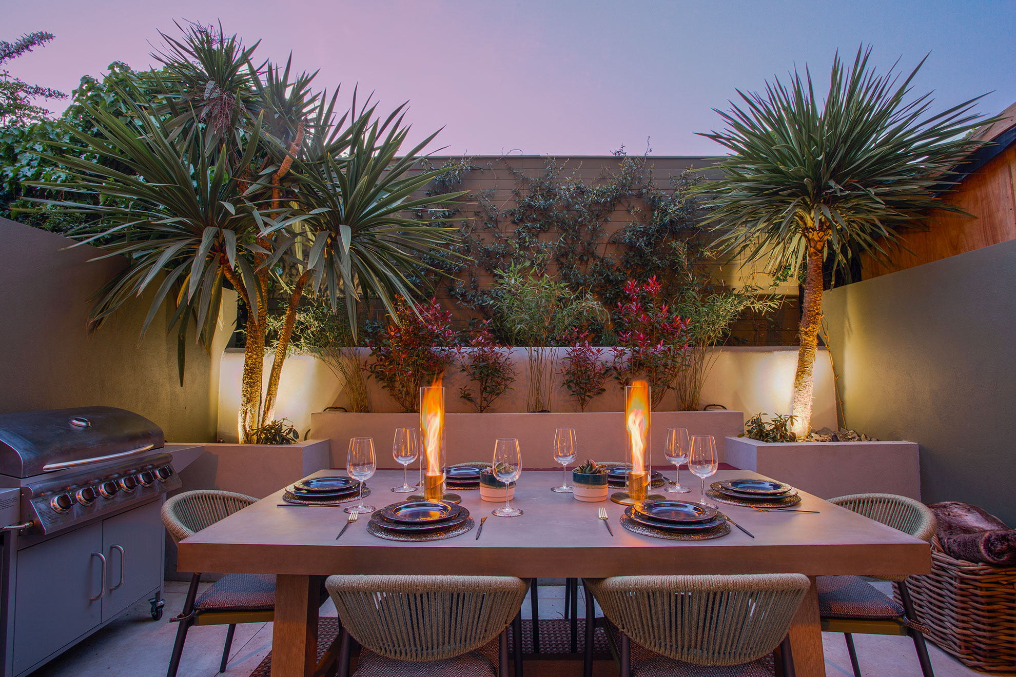 Backyard at Novello, Parsons Green, Fulham