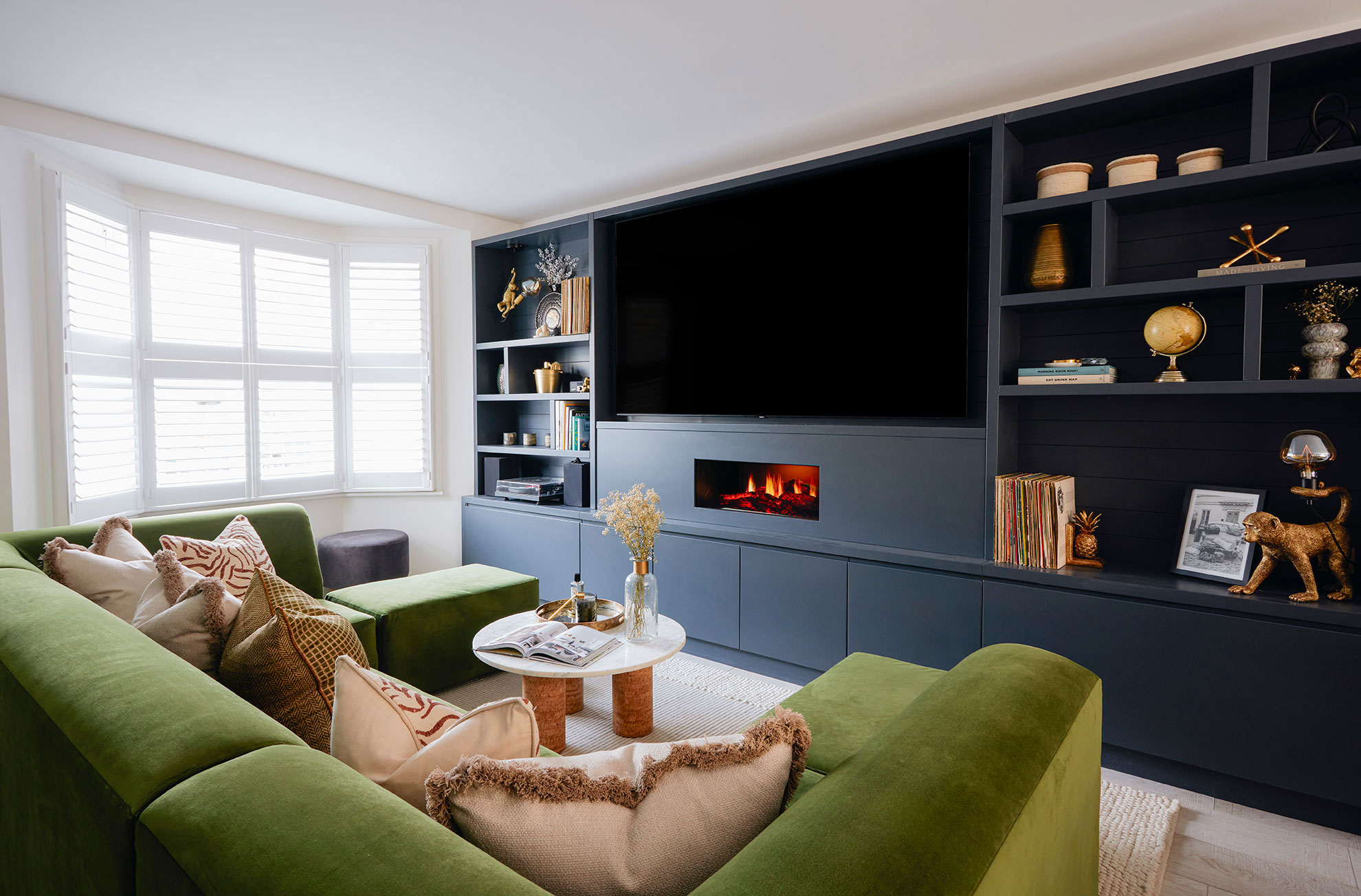 Living Room at Novello II townhouse, Parsons Green, Fulham