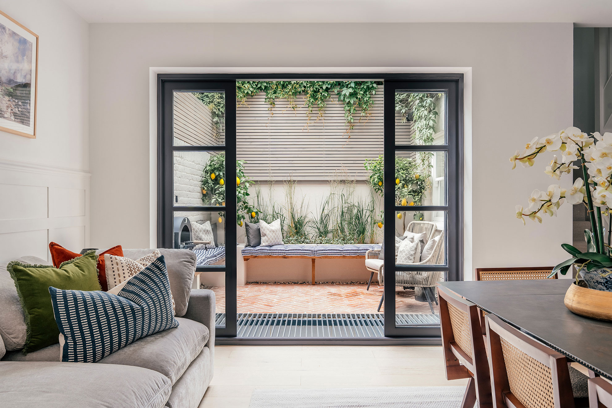 Backyard at Novello III, Parsons Green, Fulham