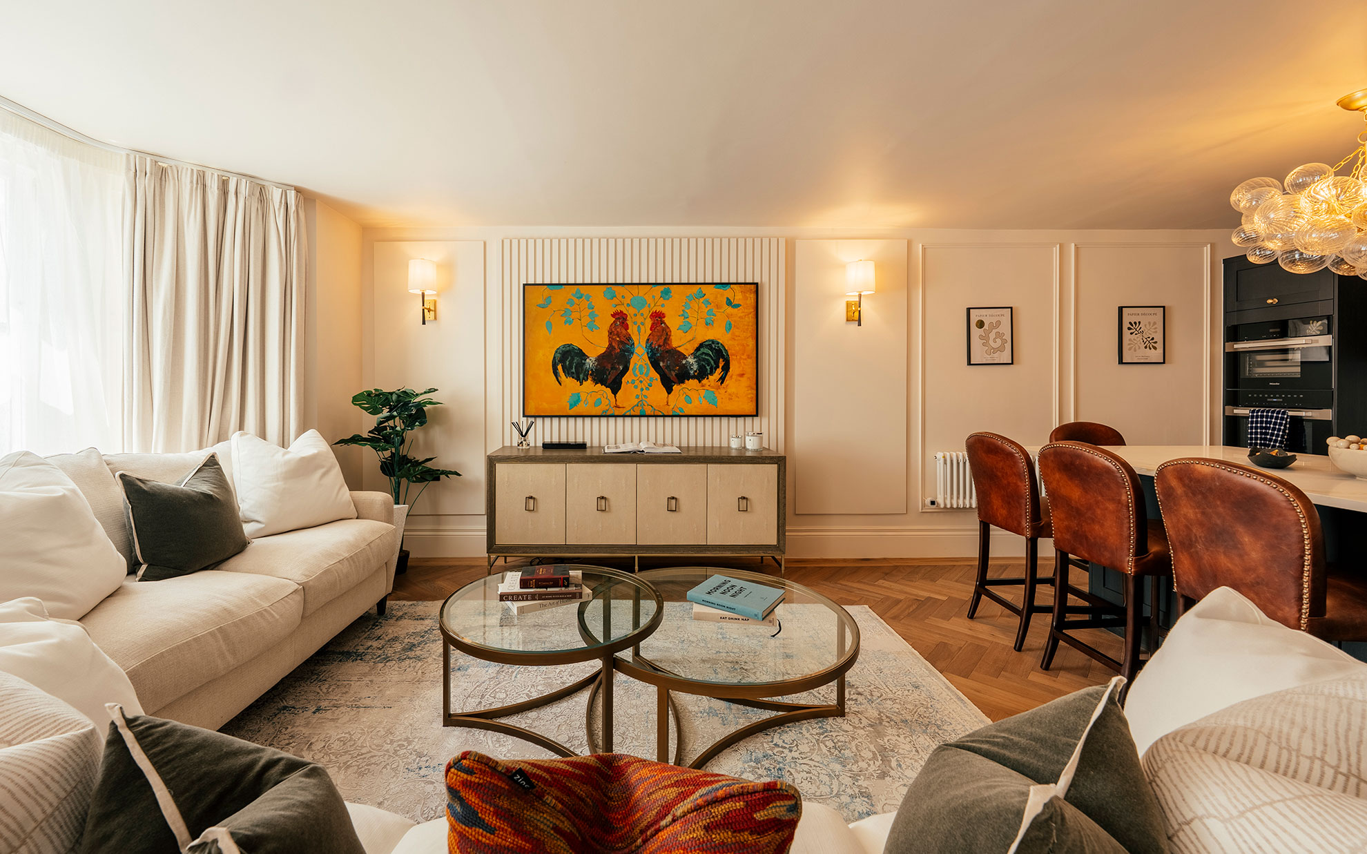Living Room at Dawes Road Lower Apartment, Fulham