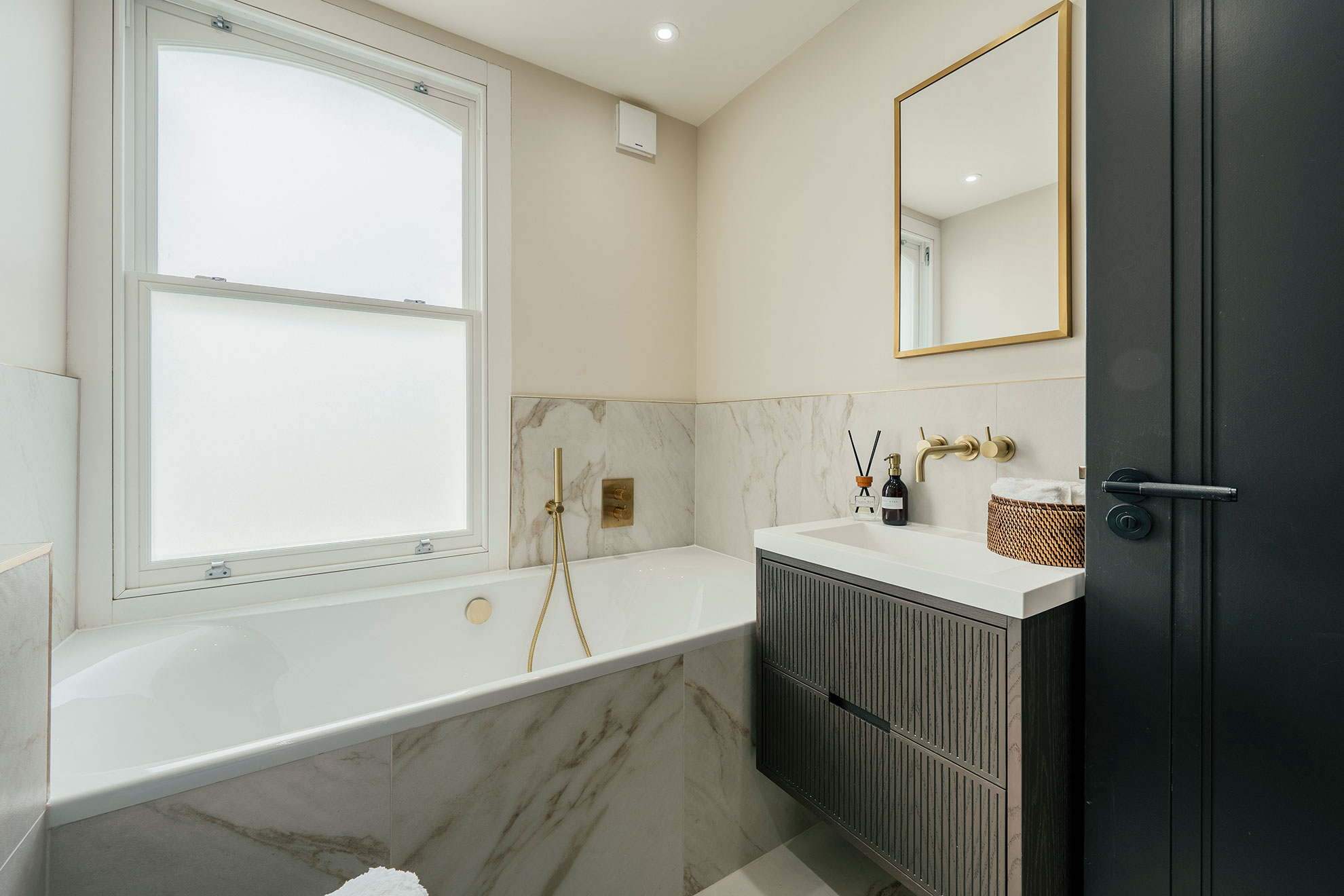 Bathroom 1 at Dawes Road Upper Apartment, Fulham