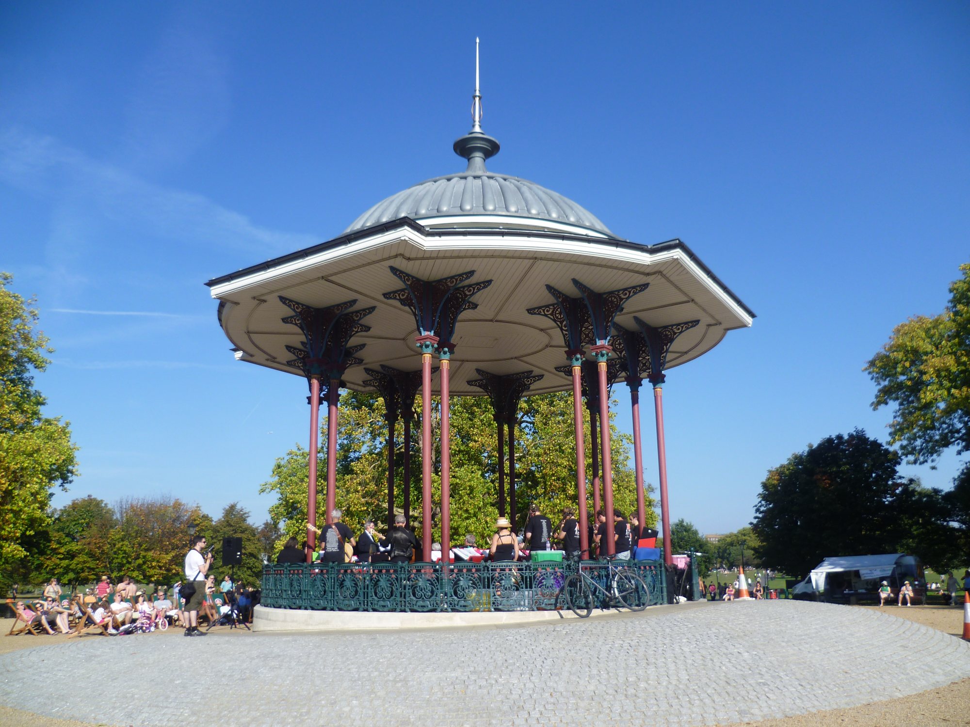 The bandstand on Clapham Common