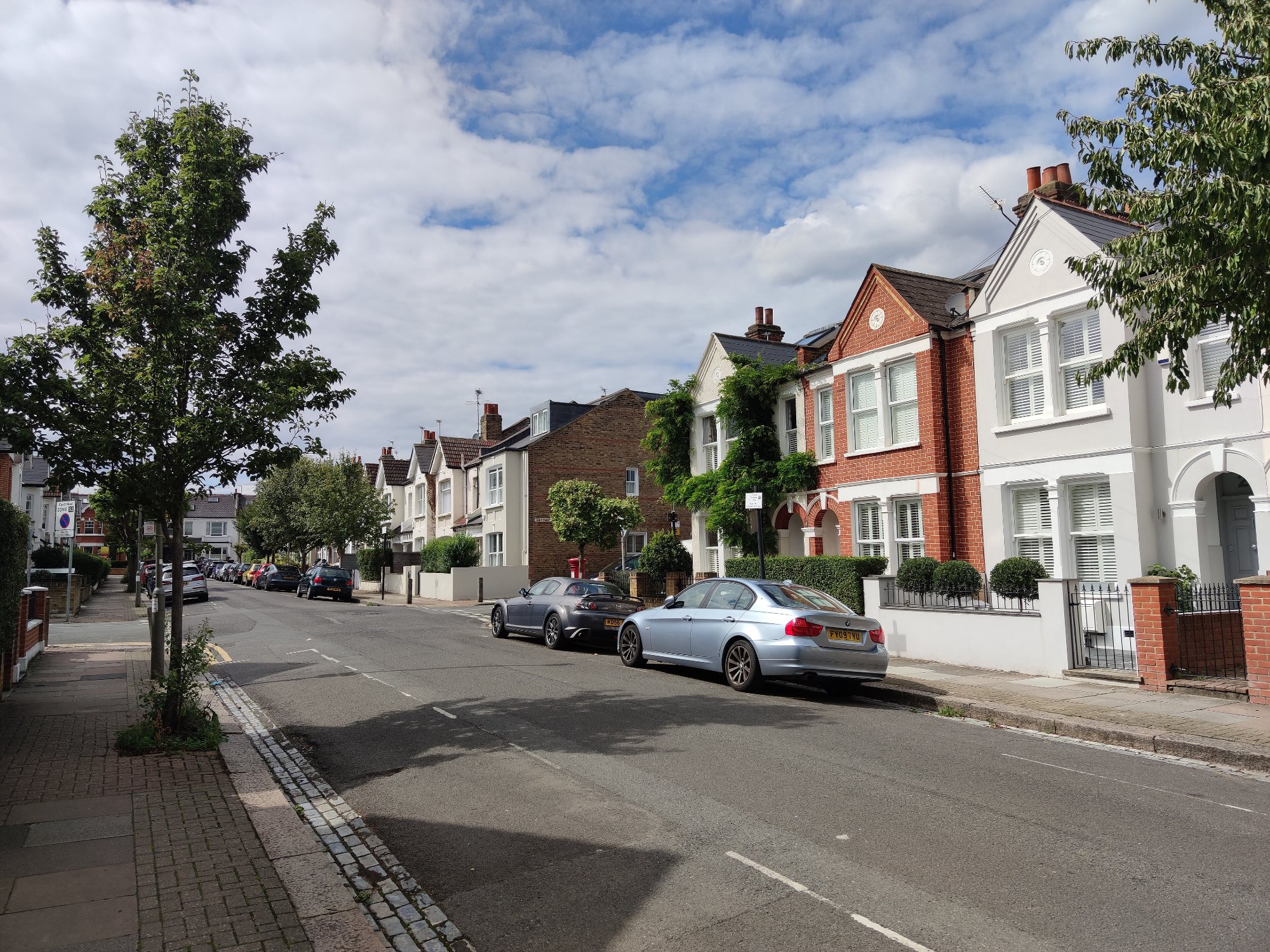 Terraced houses on Lavenham Road, Southfields