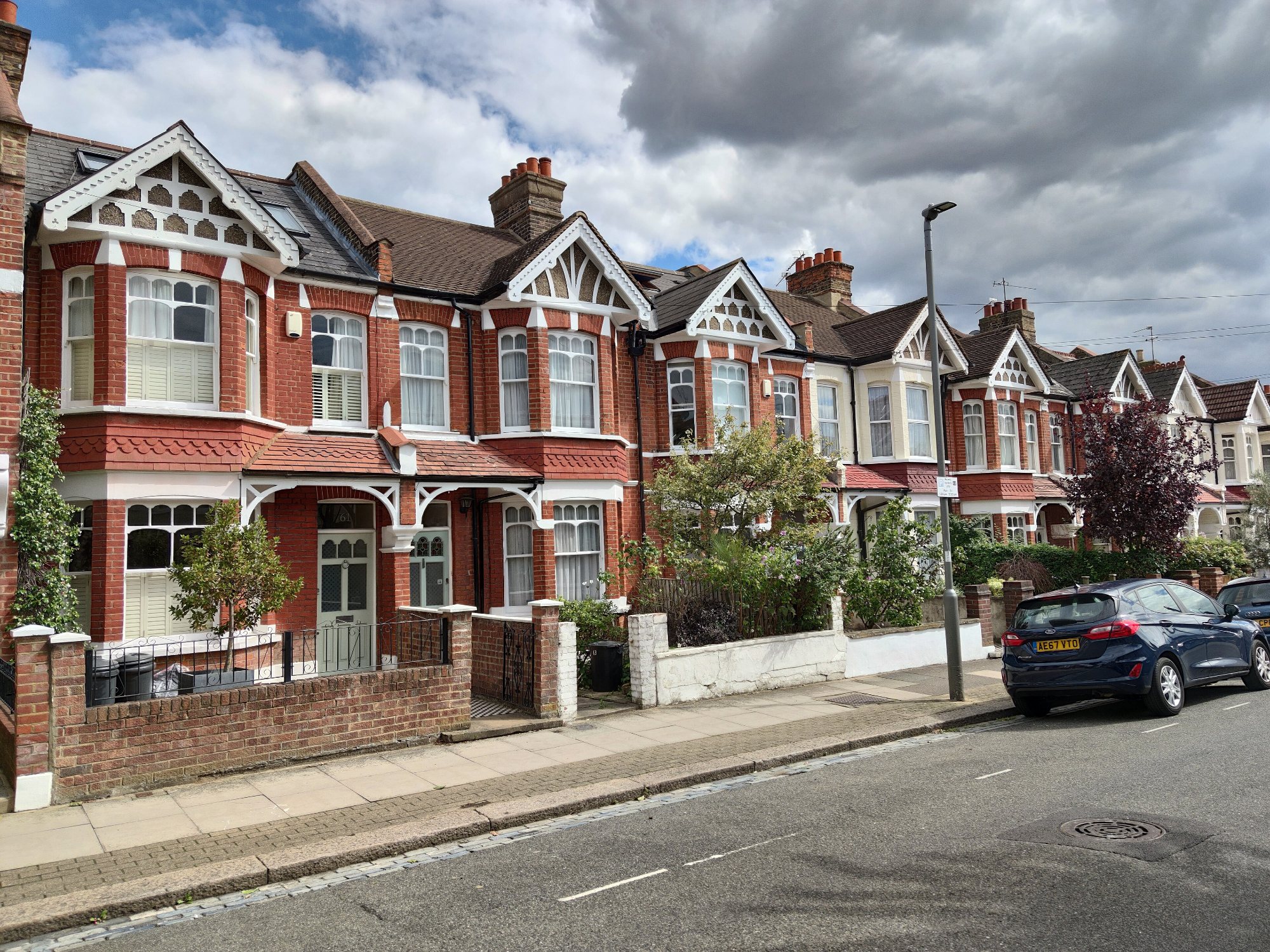 Edwardian terraced houses on Clonmore Street