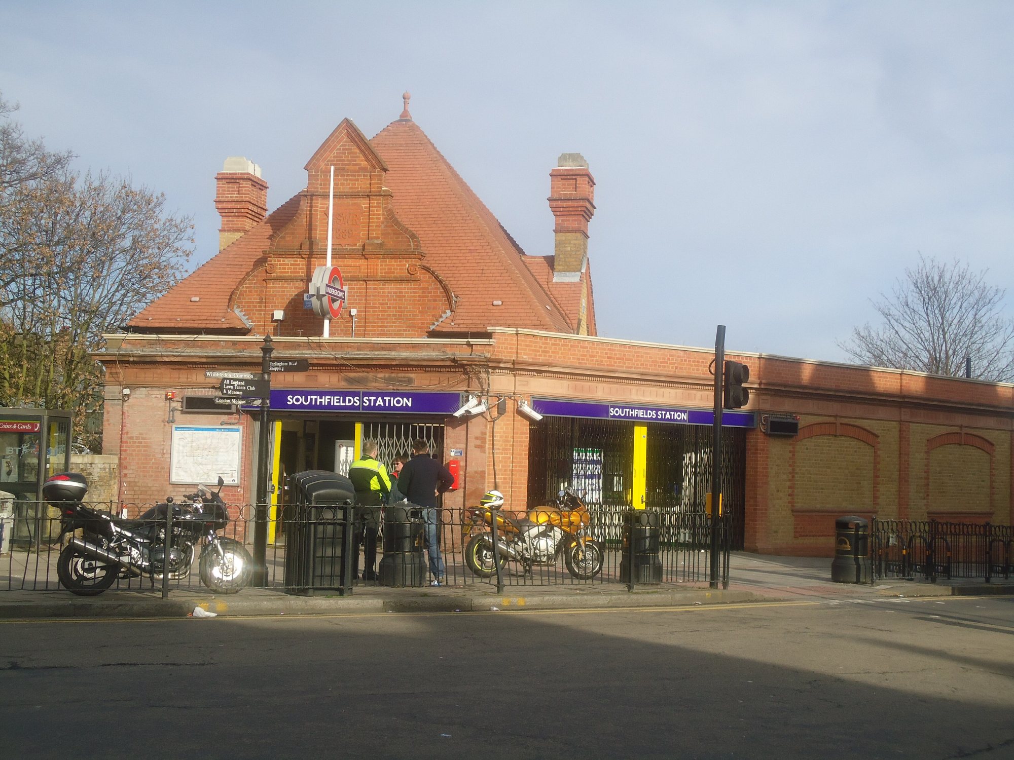Southfields station on Wimbledon Park Road