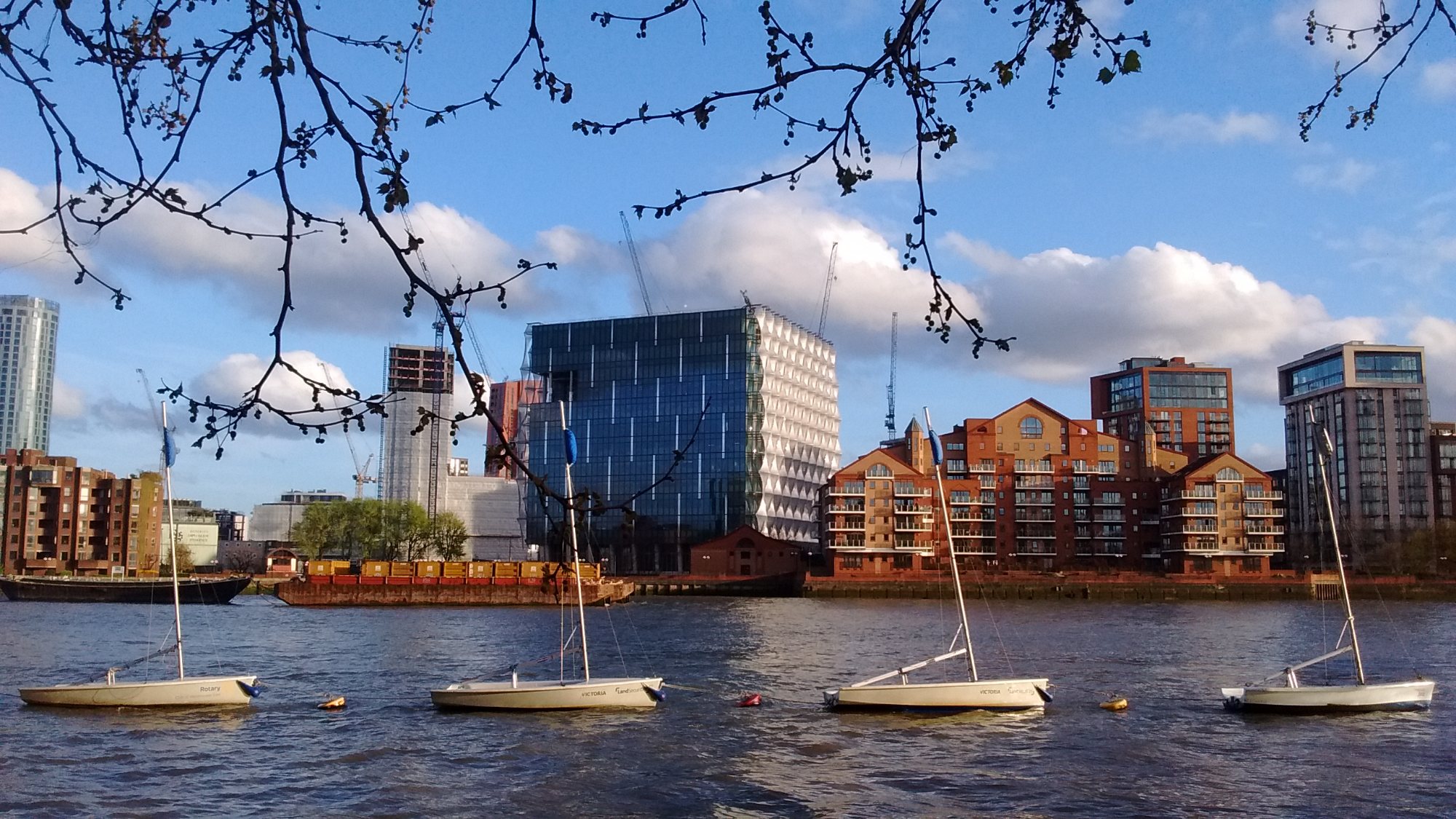 The US Embassy seen across the Thames from Pimlico