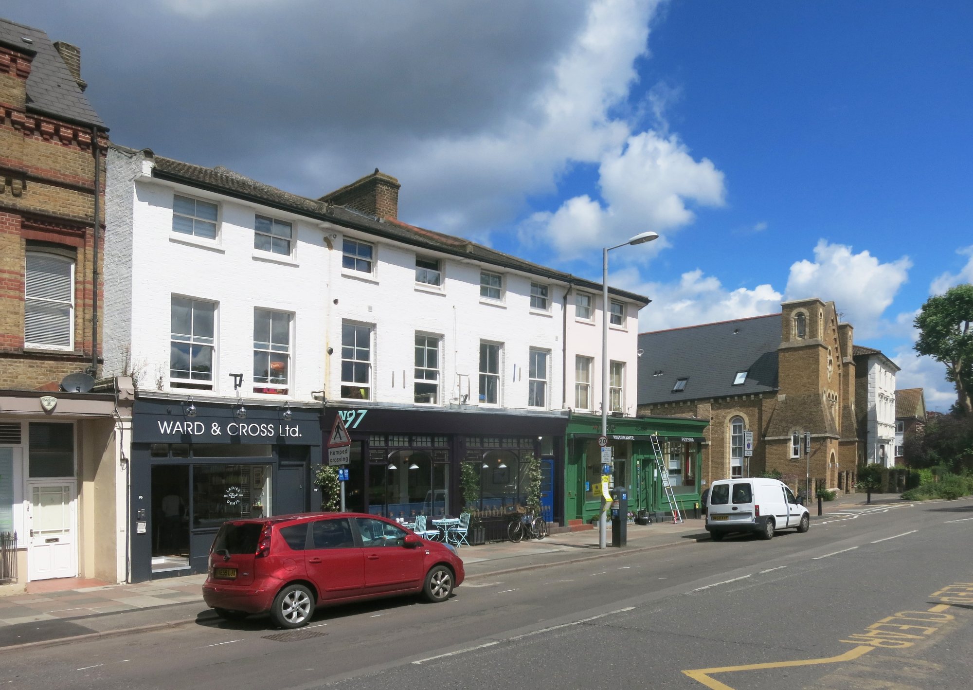 Traditional pub frontage